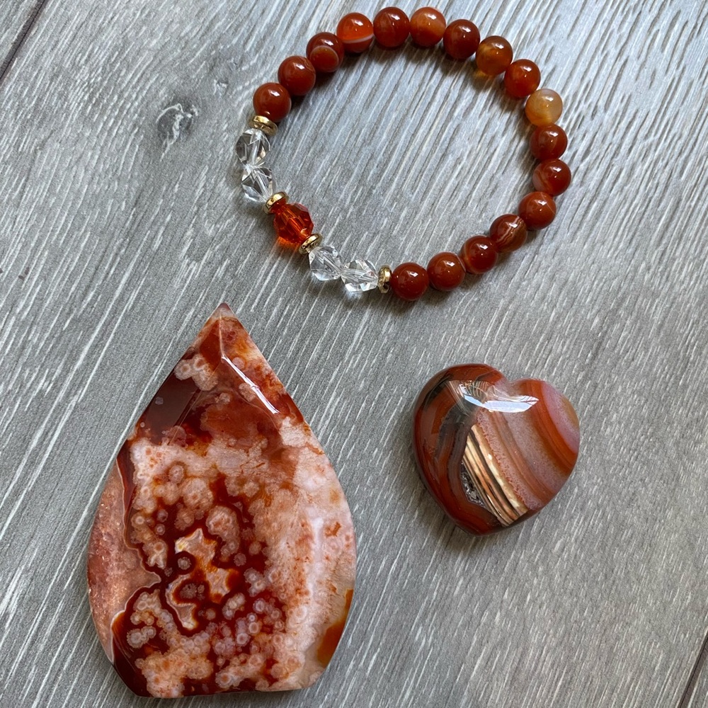 Carnelian Crystal Bundle